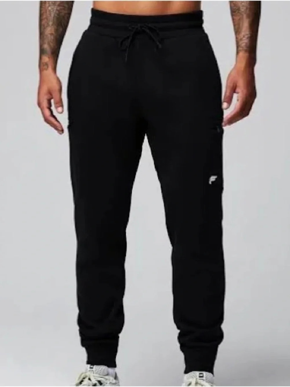 Fabletics Black Men's Jogger Sweatpants with Drawstring